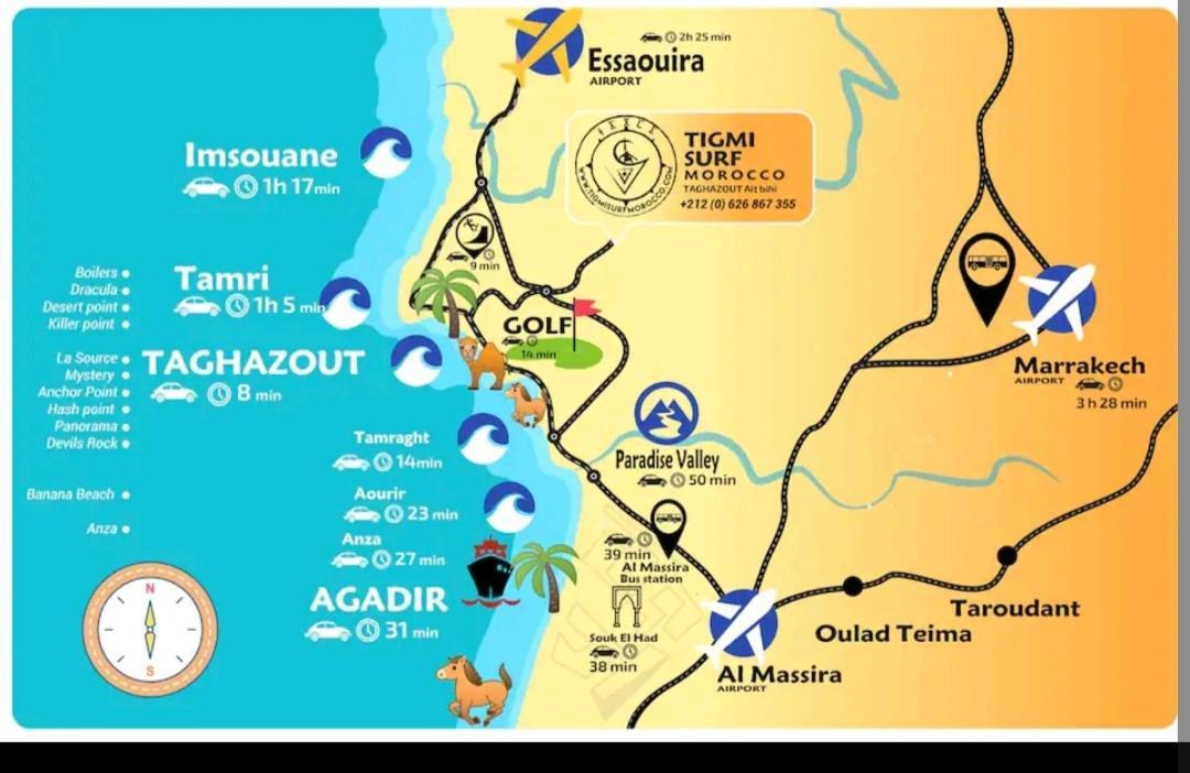 La Colina House Taghazout Hotel Екстериор снимка
